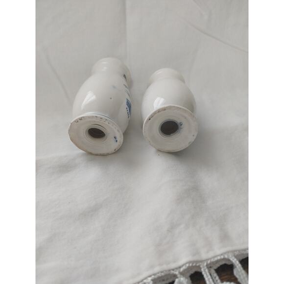 Vintage Tennessee State Capitol White Blue Salt And Pepper Shakers 4" Japan - Picture 4 of 4